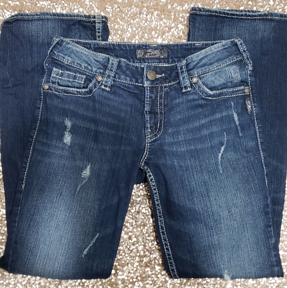 Silver Bootcut Jeans